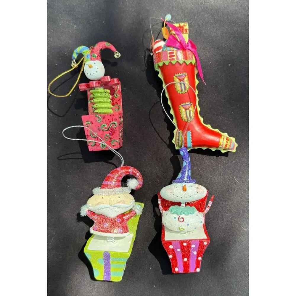 Dept 56 Whimsical Christmas ornament Bobble Springy Rare! -Lo10
